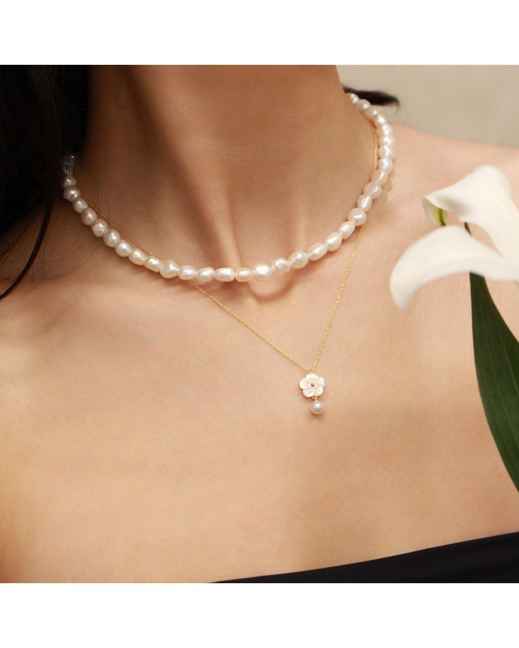Agora Jewellery Metallic Cleito Mini Necklace