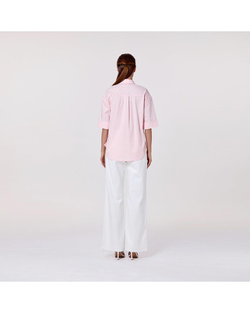 Smart and Joy Pink Stretch Cotton Shirt
