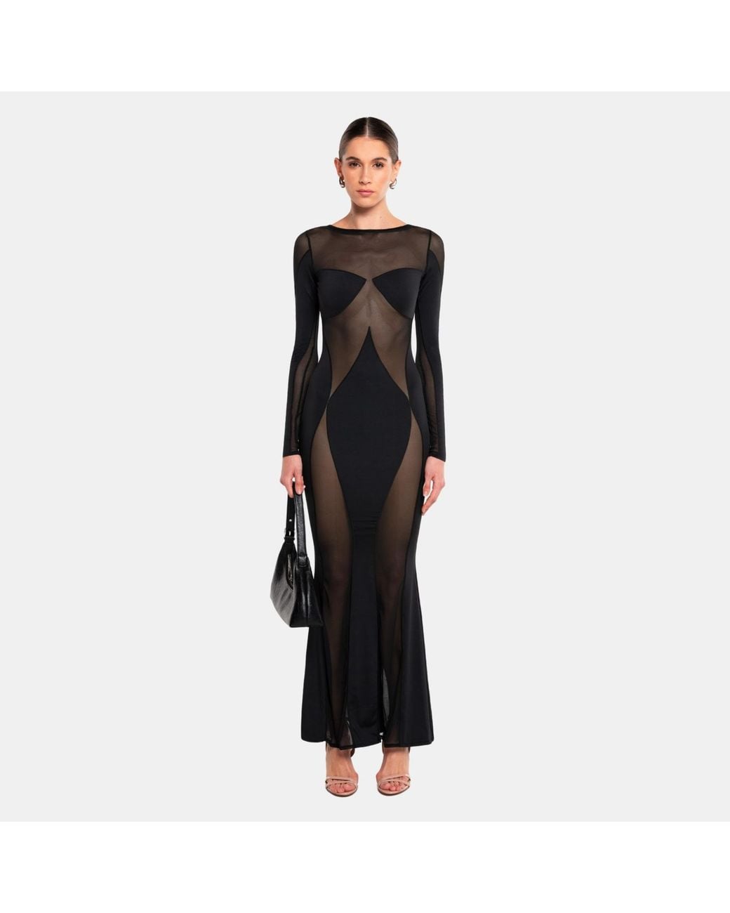 OW Collection Black Sierra Maxi Dress