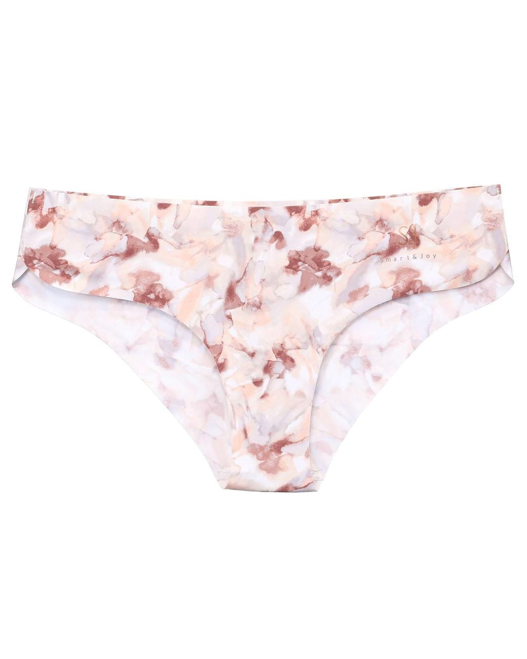 Smart and Joy Pink Rose Luna Charm Soft Seamless Invisible Panty Trio Perfect Finish