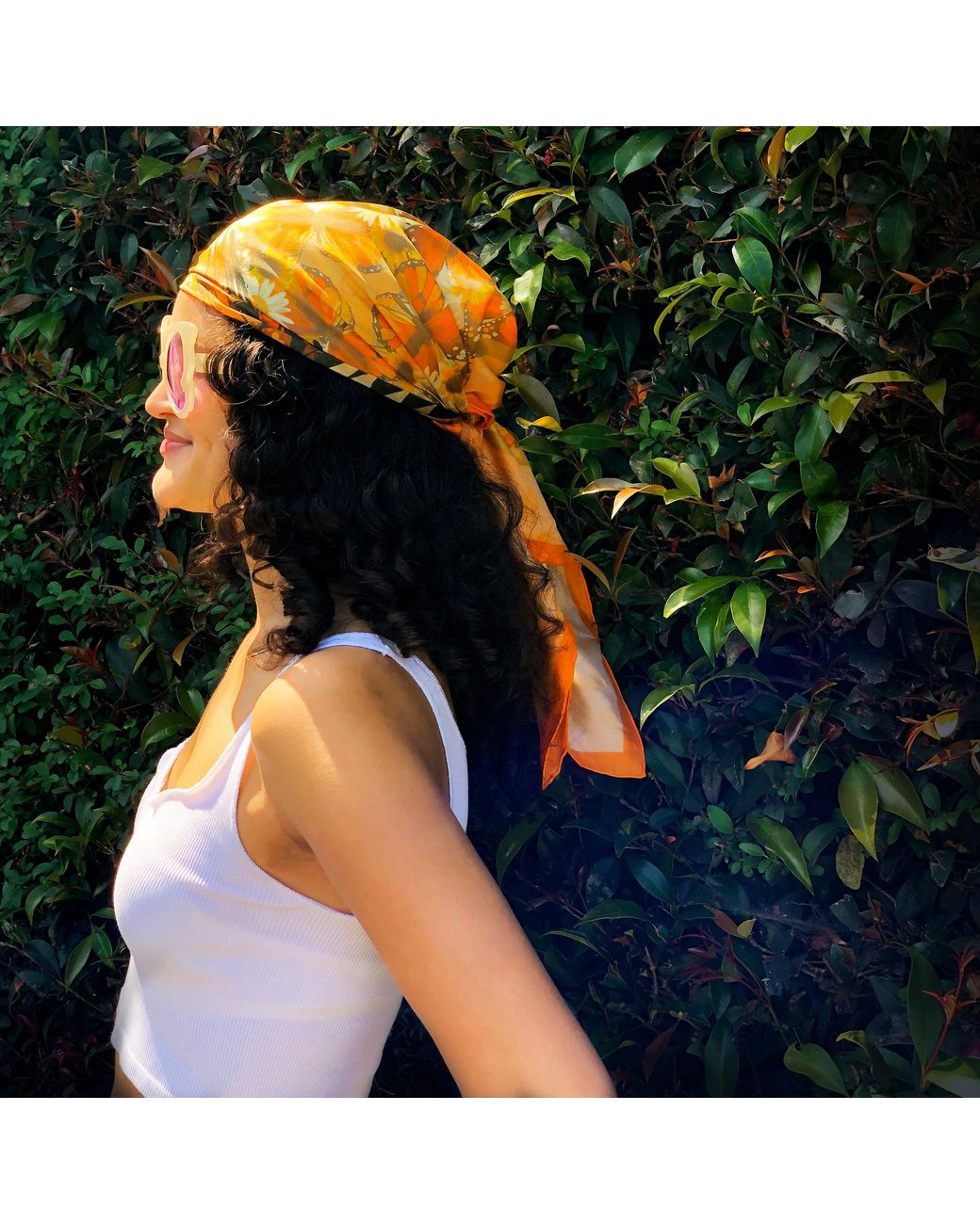 Henelle Metallic Laurel Canyon Silk Scarf