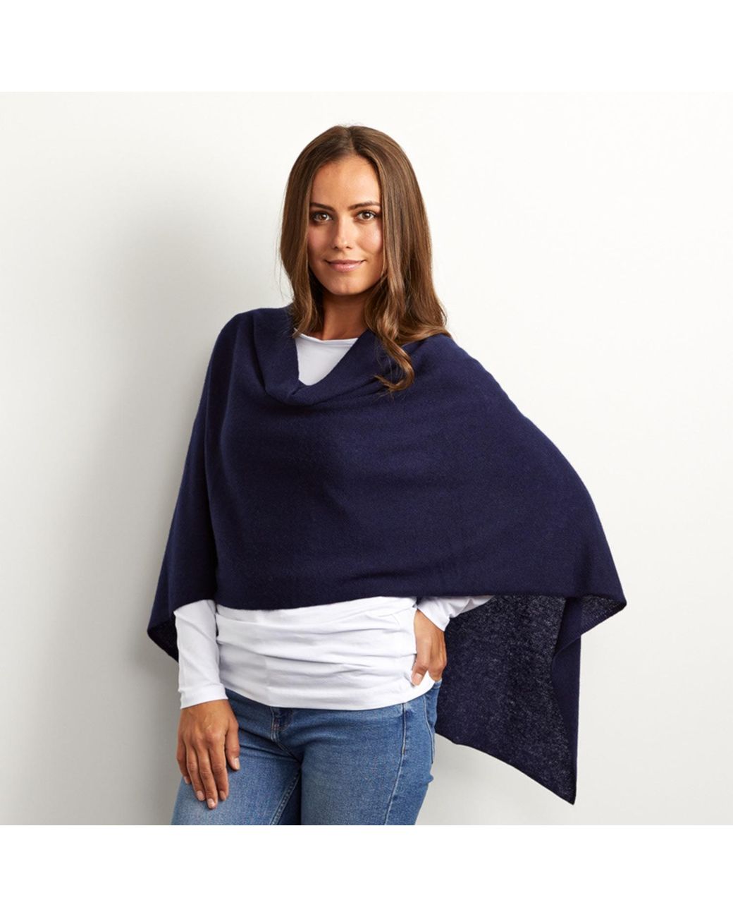Cove Blue Lucy Multi Way Cashmere Wrap