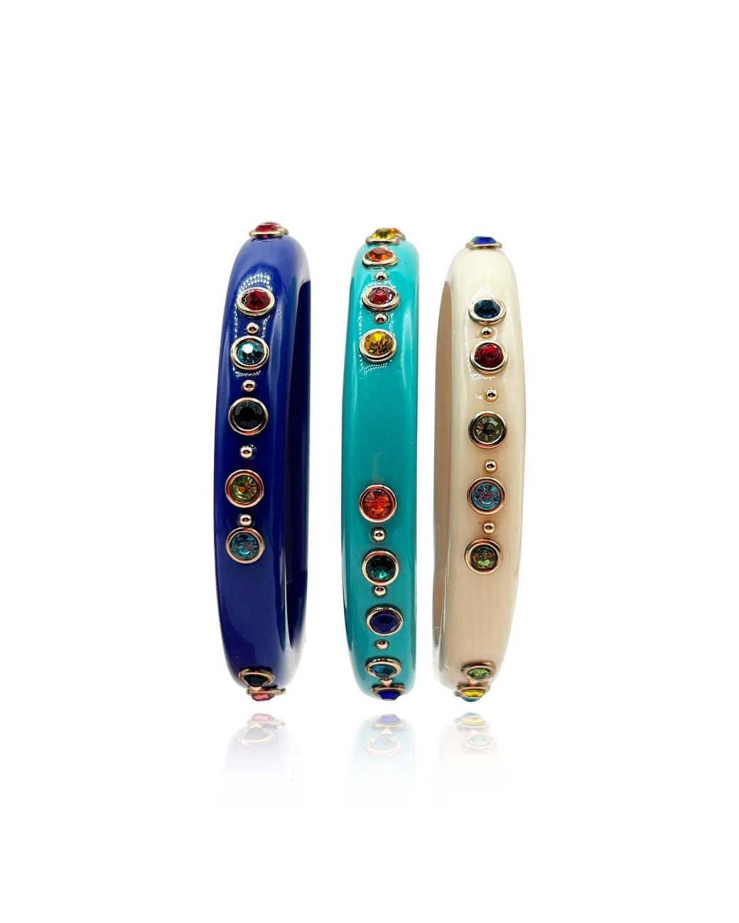 Michael Nash Jewelry Blue Holland Resin Studded Resin Bangle