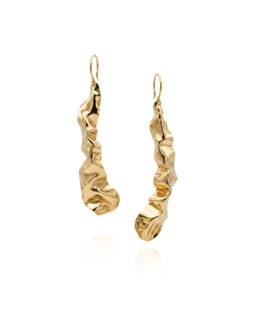 Jaredjamin Metallic Solange Hand-Formed Drop Earrings