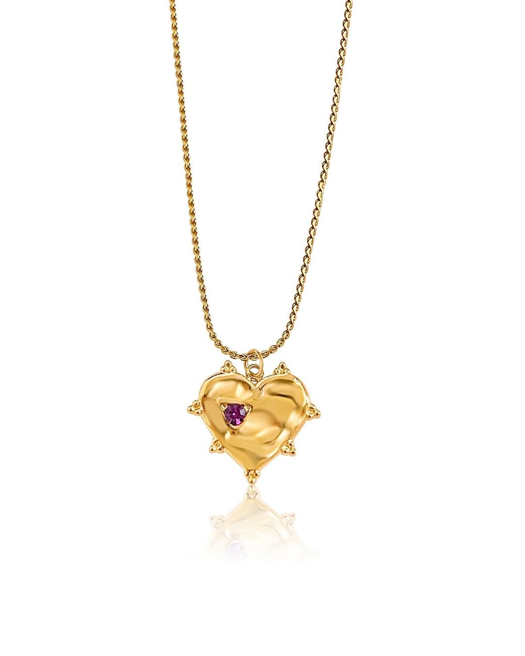 Mickey's Girl Metallic Reine Heart Waterproof Necklace