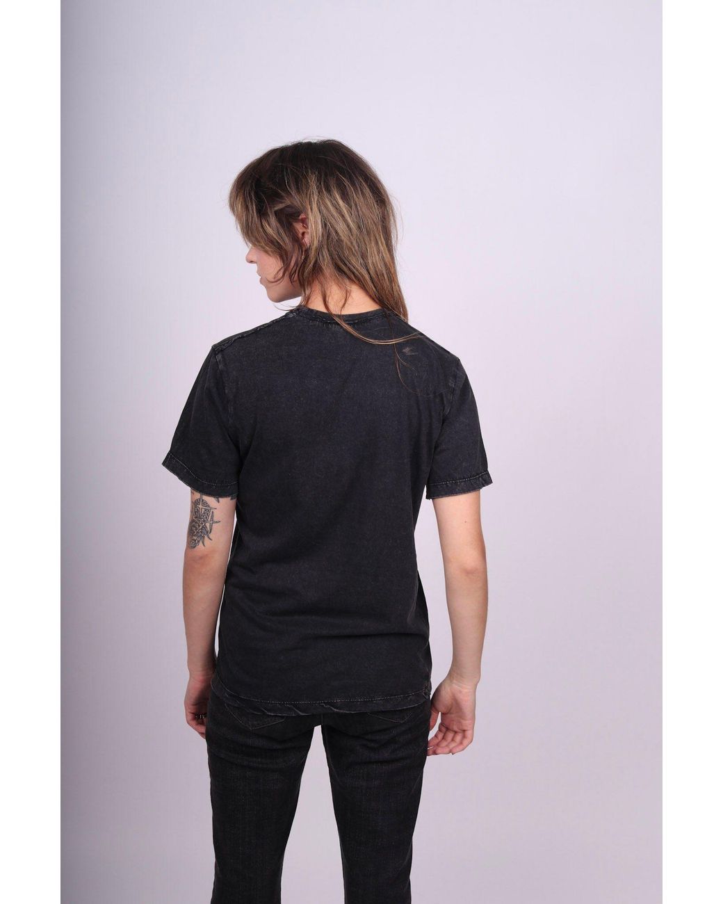 Any Old Iron Black Acid Wash Yeehaw T-Shirt