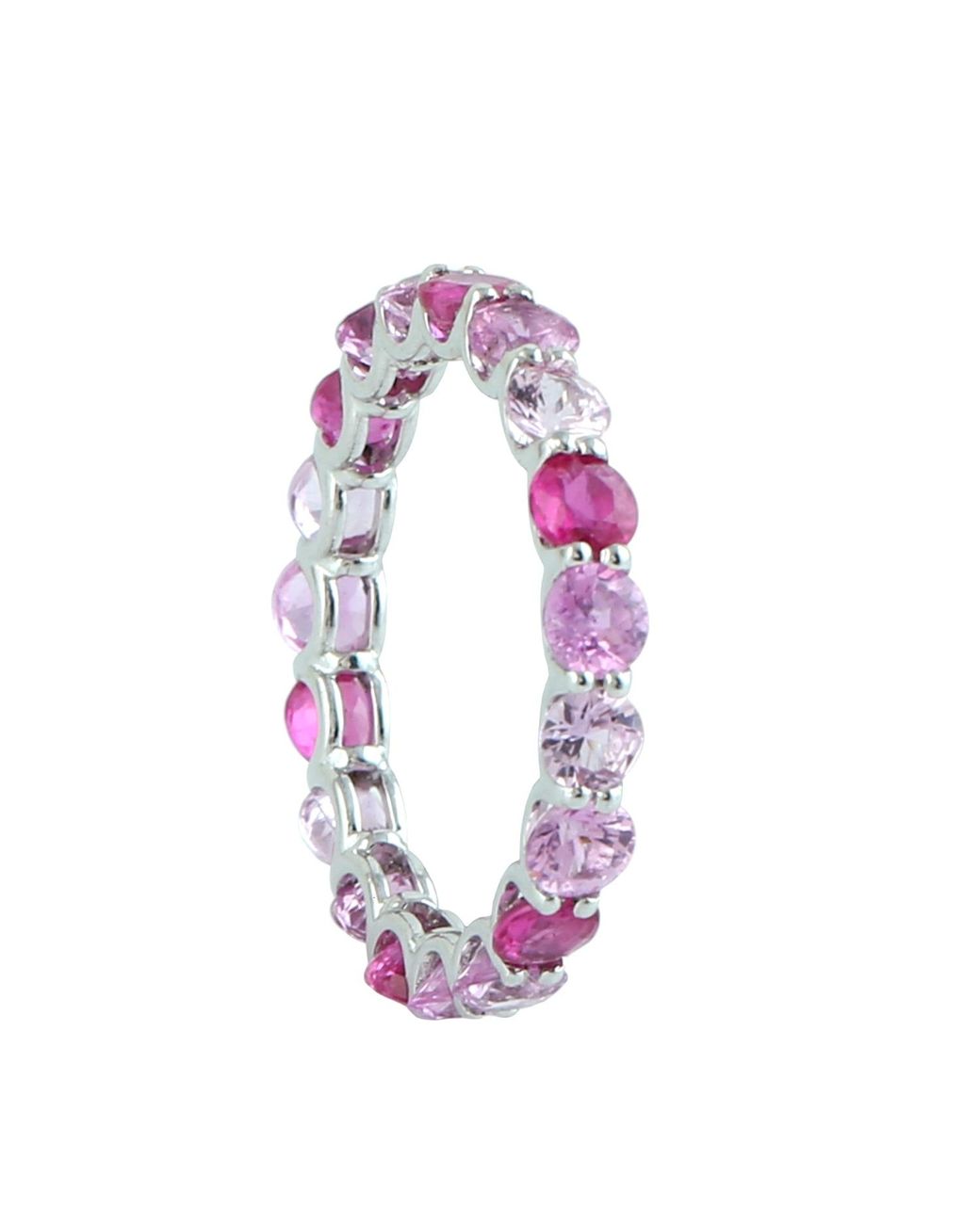 Artisan Purple 14K Ombre Sapphire Eternity Band Ring