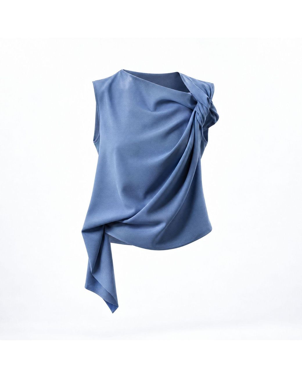 Lendrop Studios Blue Laurent Twisted Top Slate