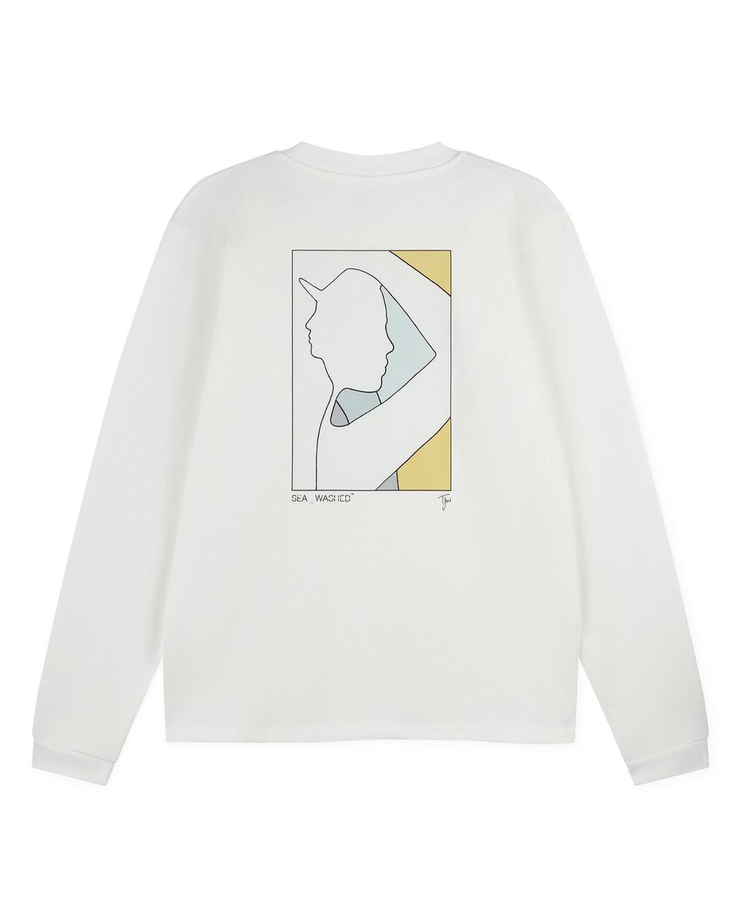 Sea_Washed White Neutrals Sw X Tjw Classic Long Sleeve, Trompe Surf for men