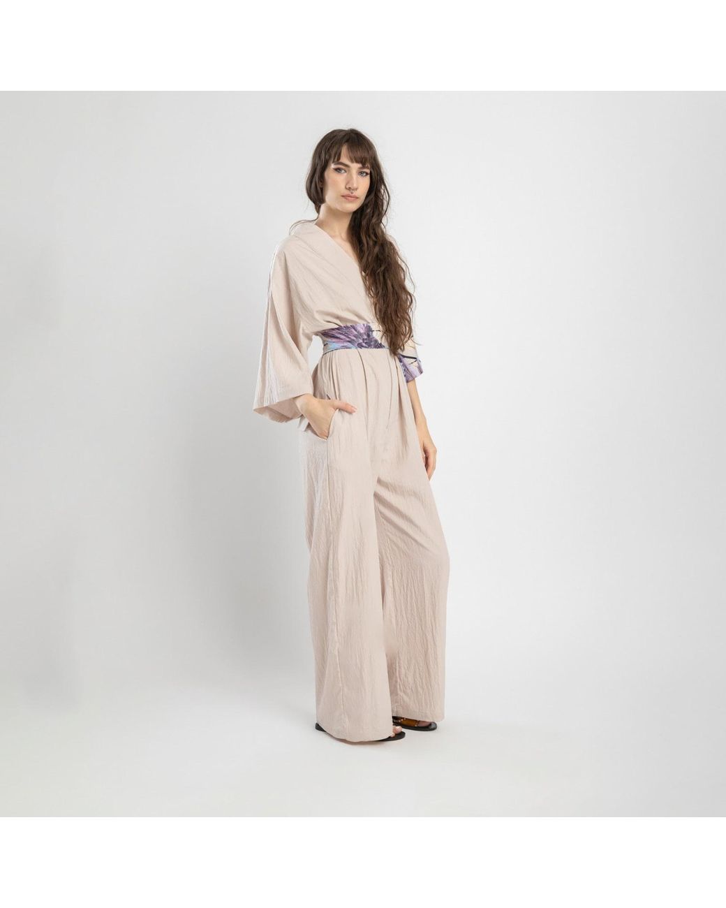 ARTISTA Gray Neutrals Charm Jumpsuit