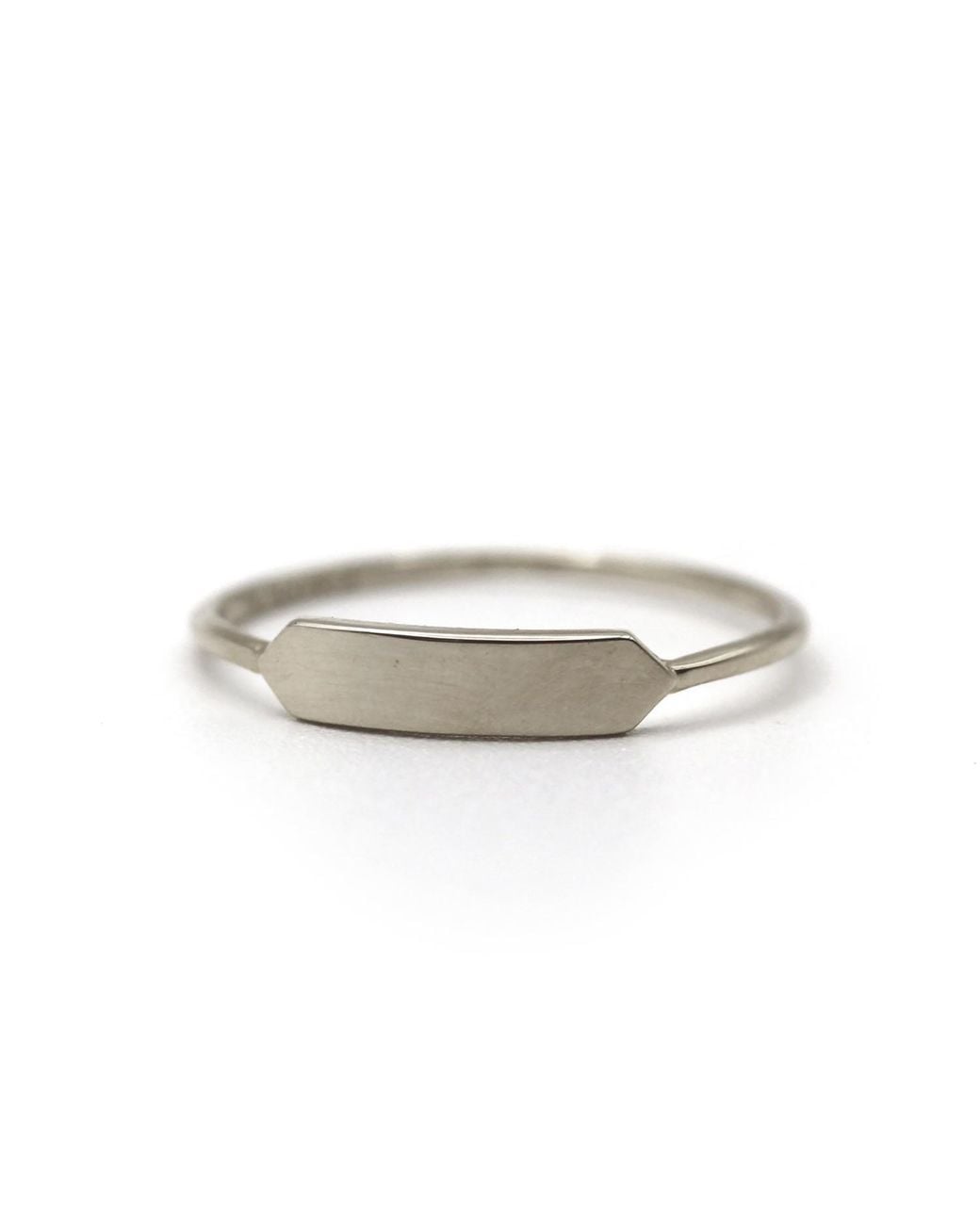 VicStoneNYC Fine Jewelry White Timeless Bar Stacking Ring