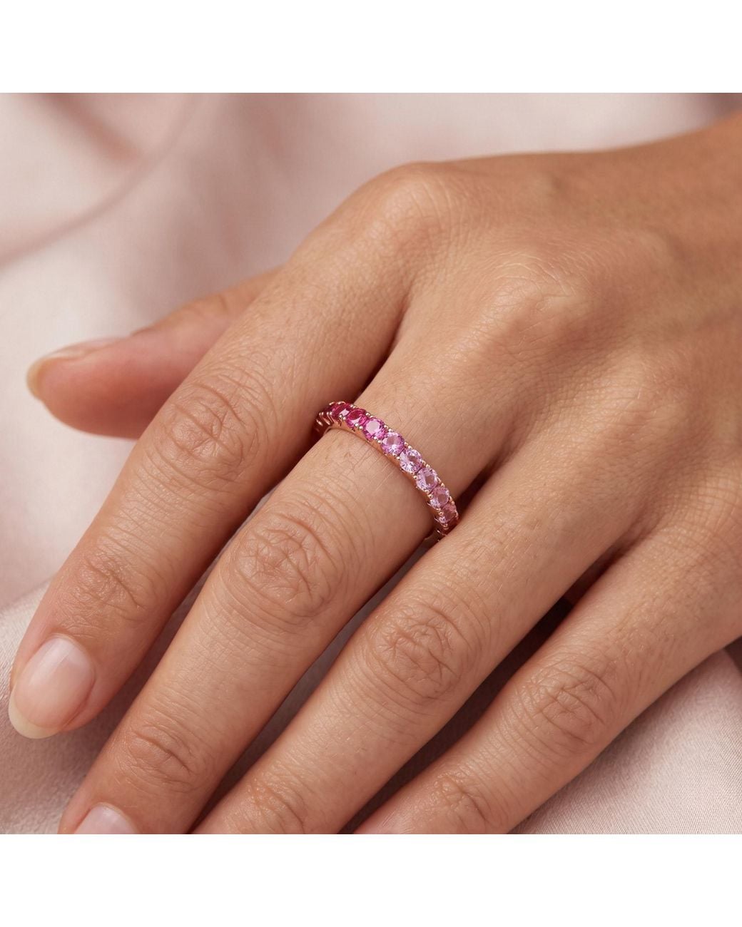 Kylie Harper Pink Petite Ombré Stackable Ring