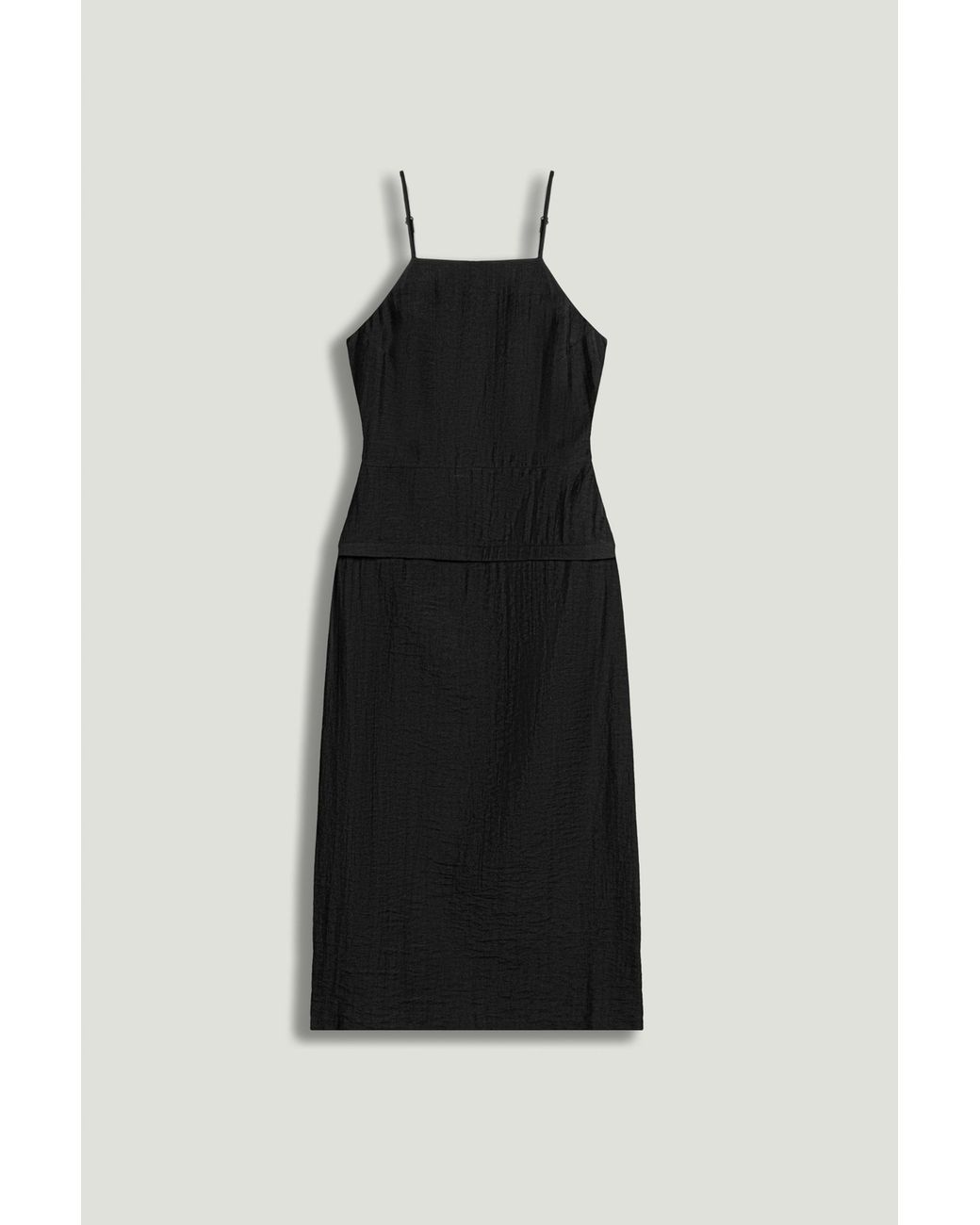 Nocturne Black Spaghetti Strap Maxi Dress