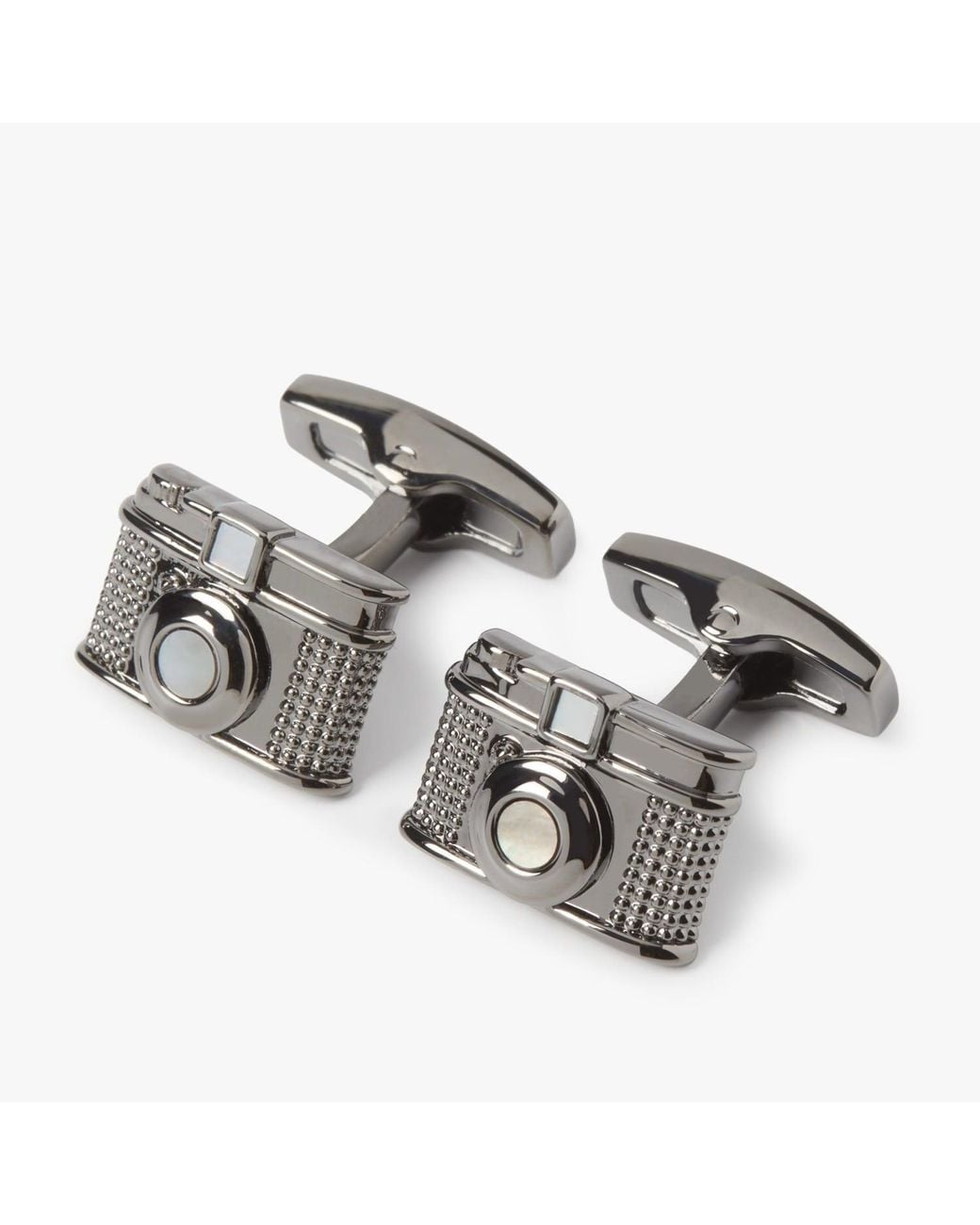 Simon Carter Metallic Vintage Camera Cufflinks for men