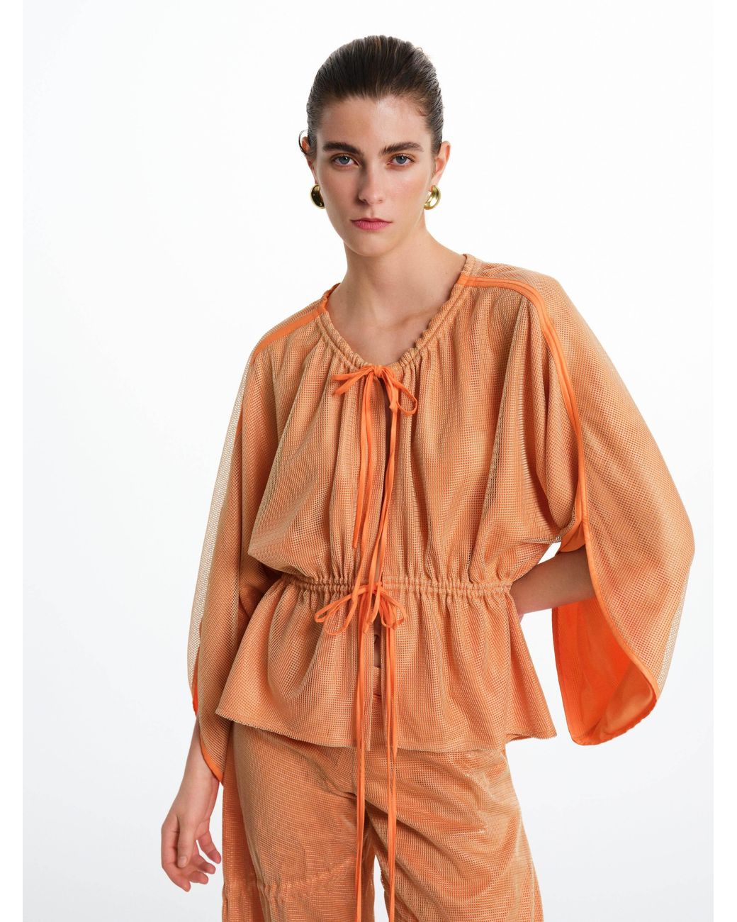 Saint Ones Orange Solara Top