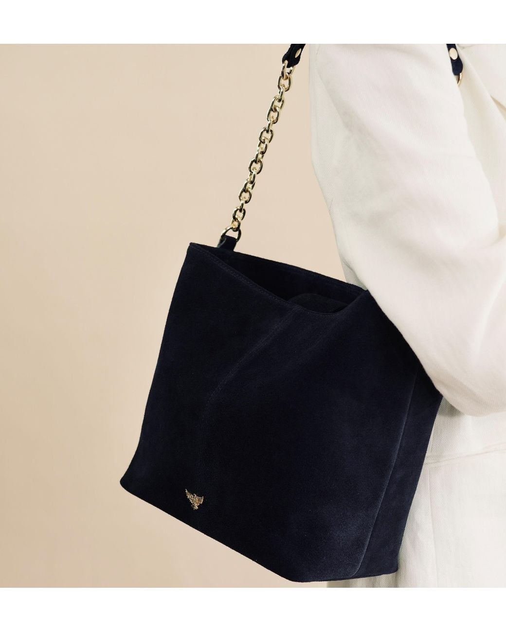 Apatchy London Black The Izzie Suede Bag
