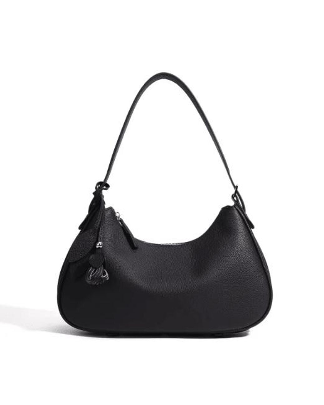 Prenelove Black New: Gaspe Genuine Leather Handbag