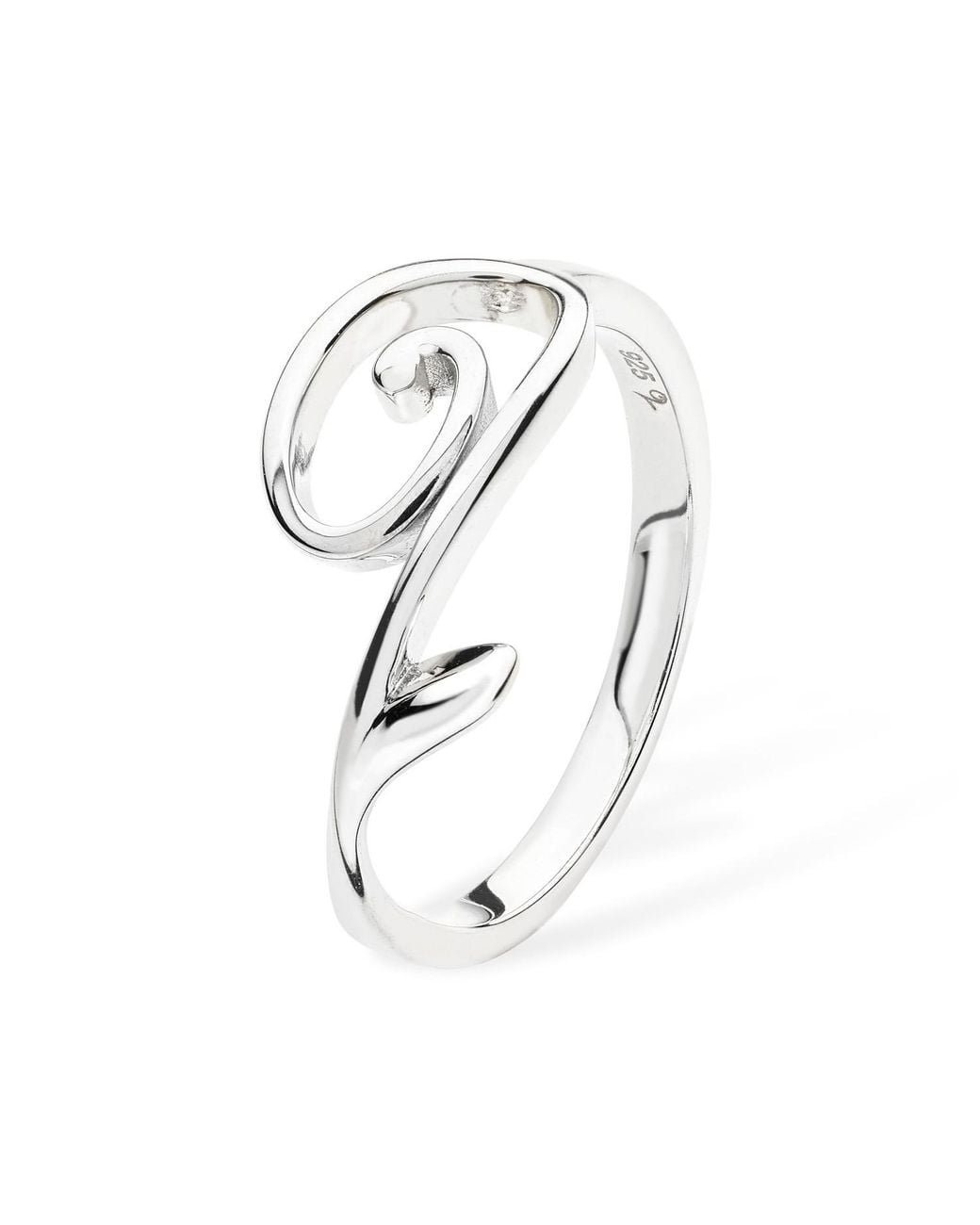 Lucy Quartermaine Metallic Solid Sterling Q Ring