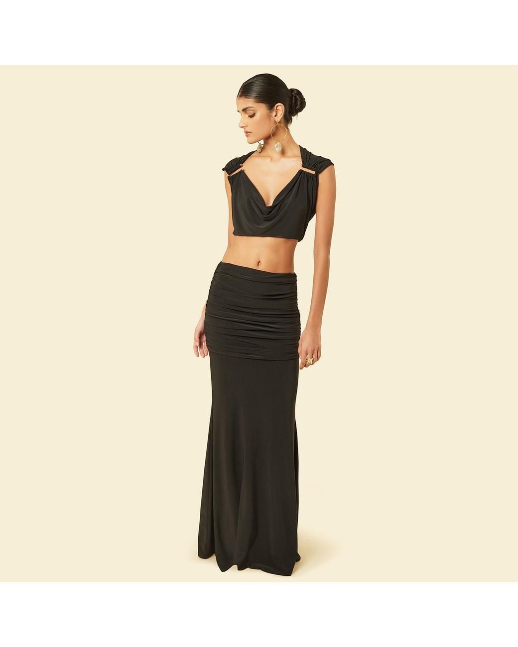 Celestine & Mae Black Oleria Co-Ord Set