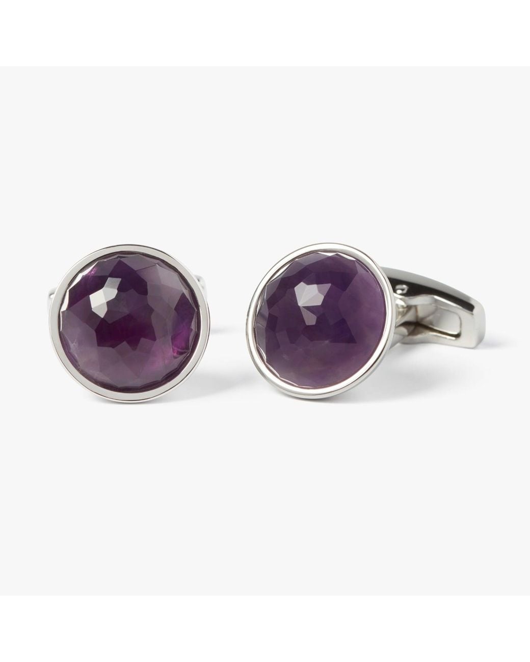 Simon Carter Purple Amethyst Rondo Cufflinks for men