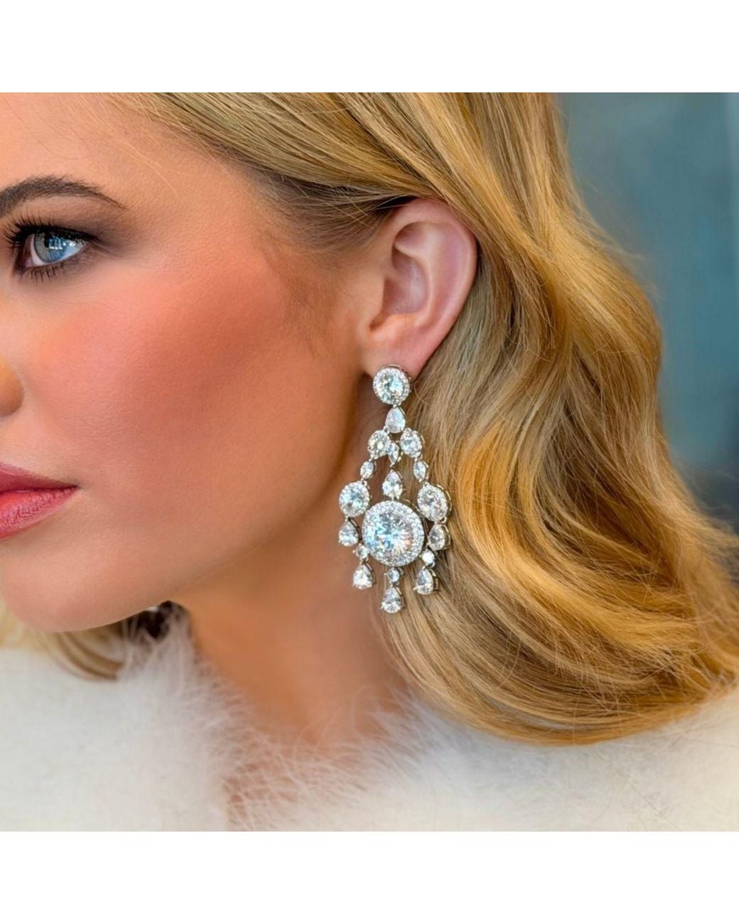 Stephanie Browne Australia Metallic Satine Earrings