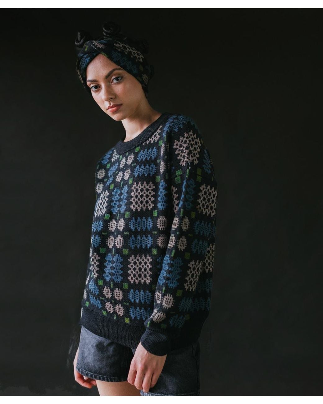 Mabli Blue Carthen Jumper