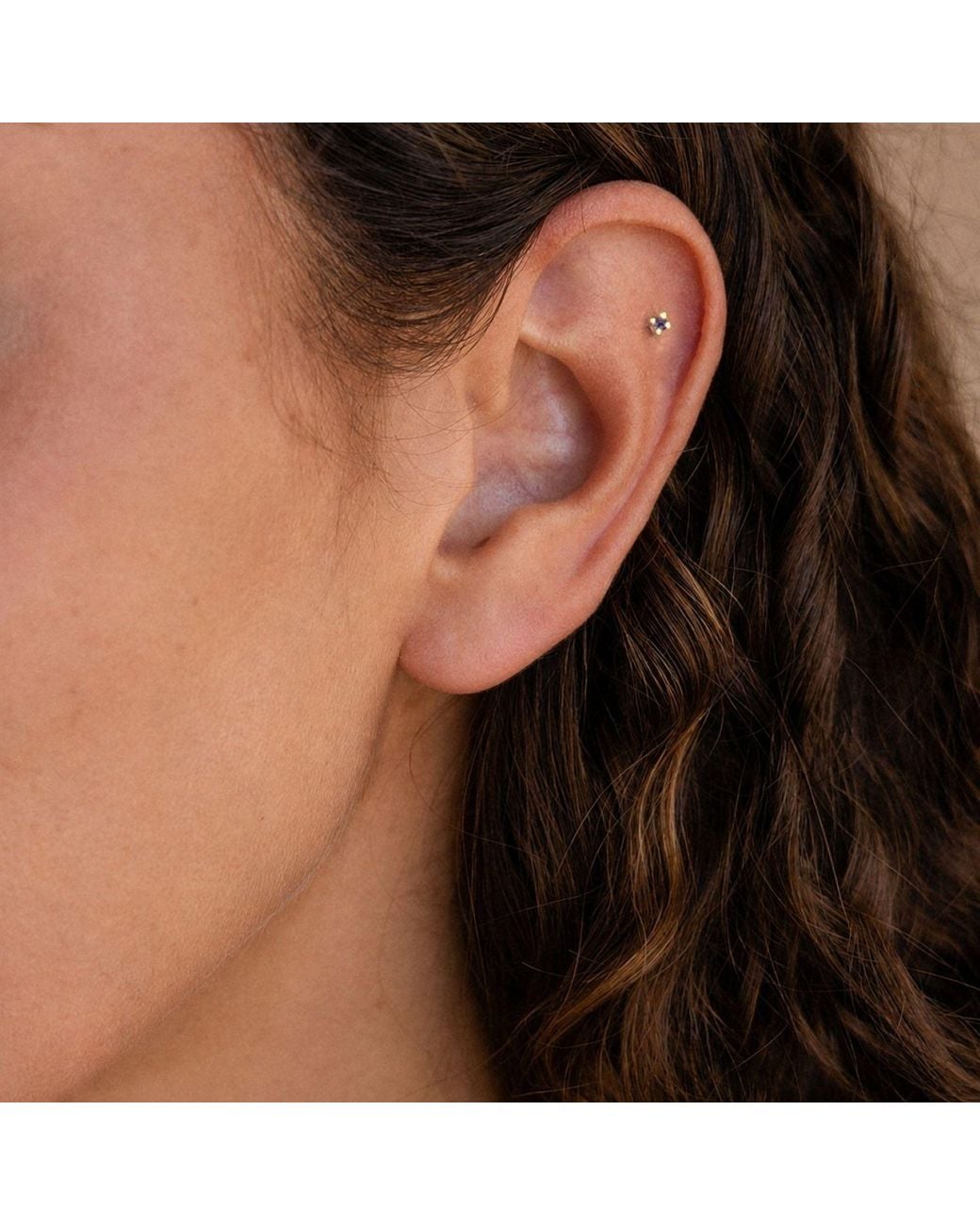 The Jewellery Store London White Amethyst Tiny Studs