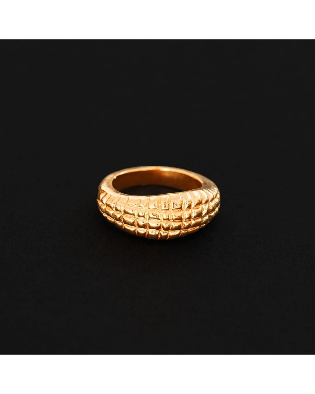 Krush Metallic Rio Python Textured Ring