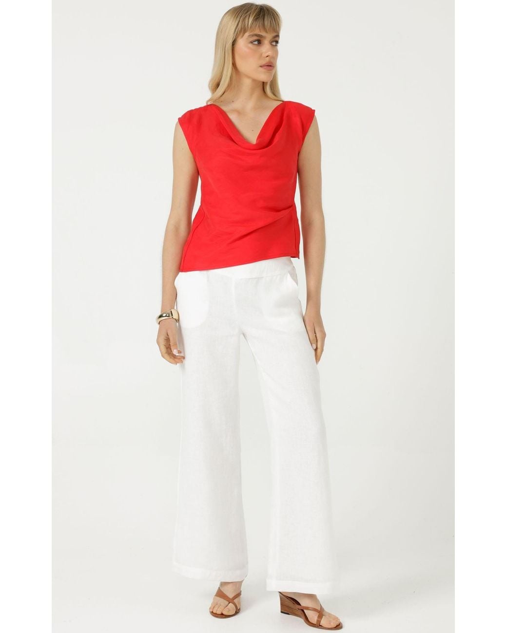 SACHA DRAKE Red Cyprus Top