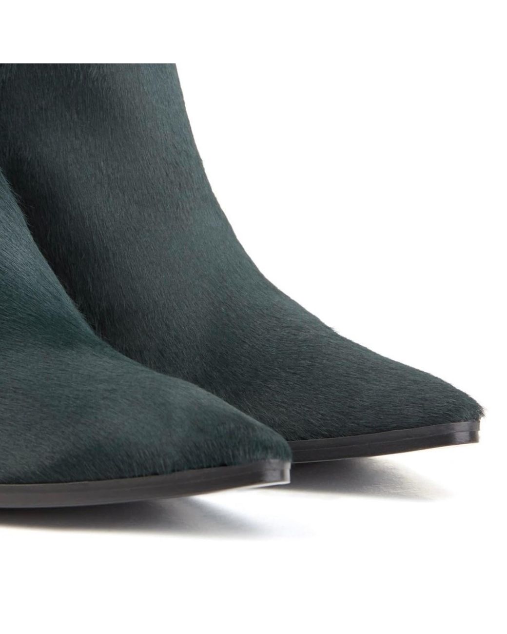 Rosamund Muir London Green Felixa Dark Calf Hair With Star Ankle Boots