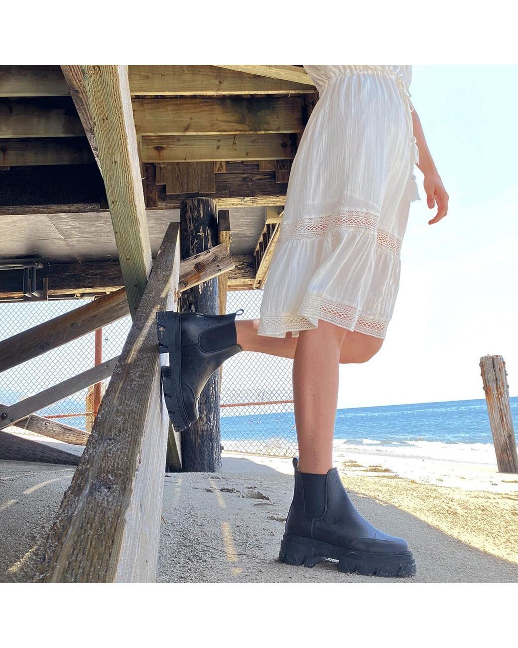 Urbnkicks Black Vegan Cap Toe Ankle Boots