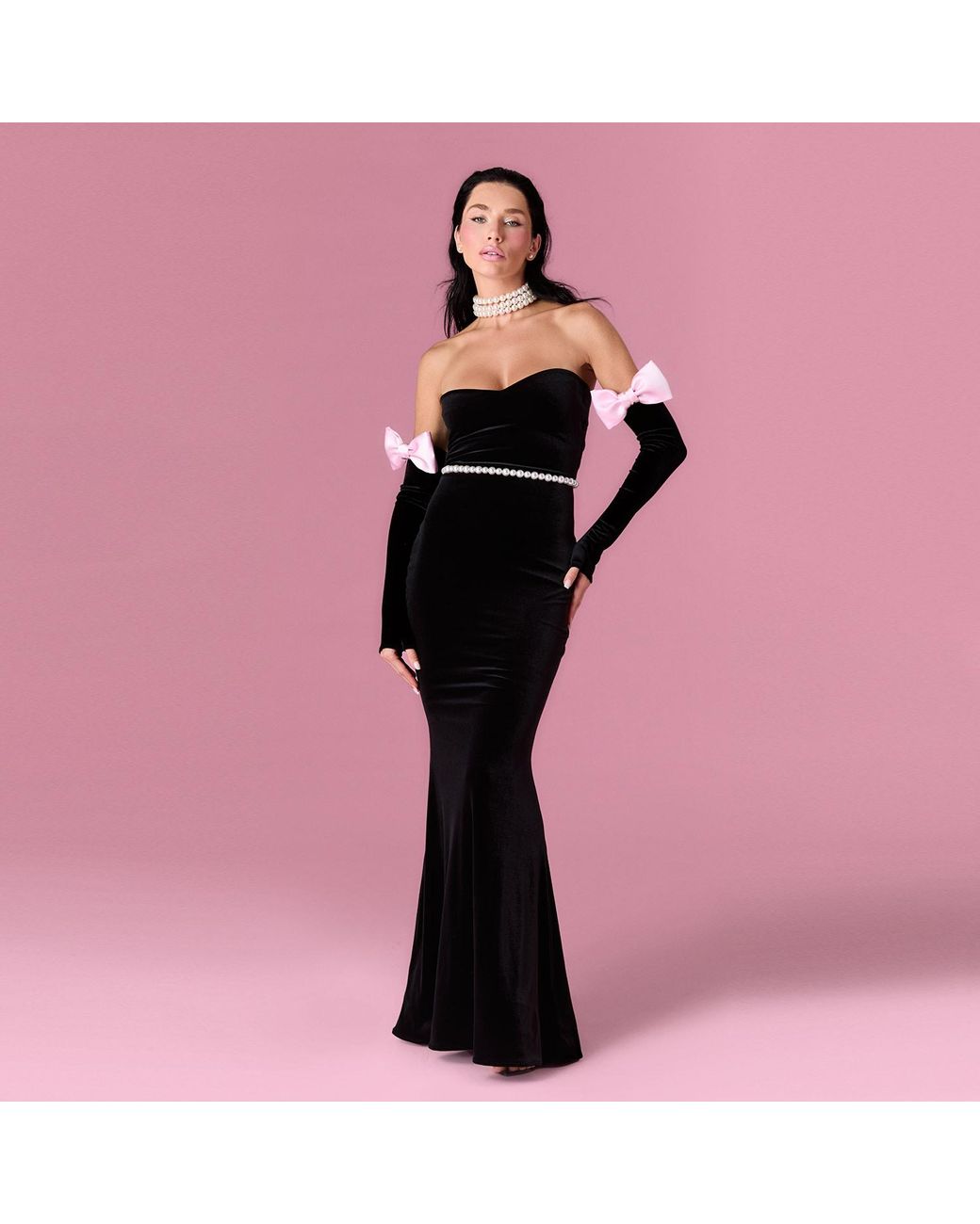 Nur Karaata Black Royal Reverie Dress