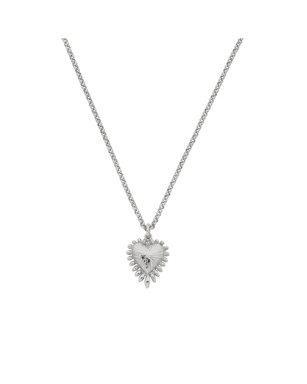 Zoe & Morgan Metallic Mini Heart Rays Necklace