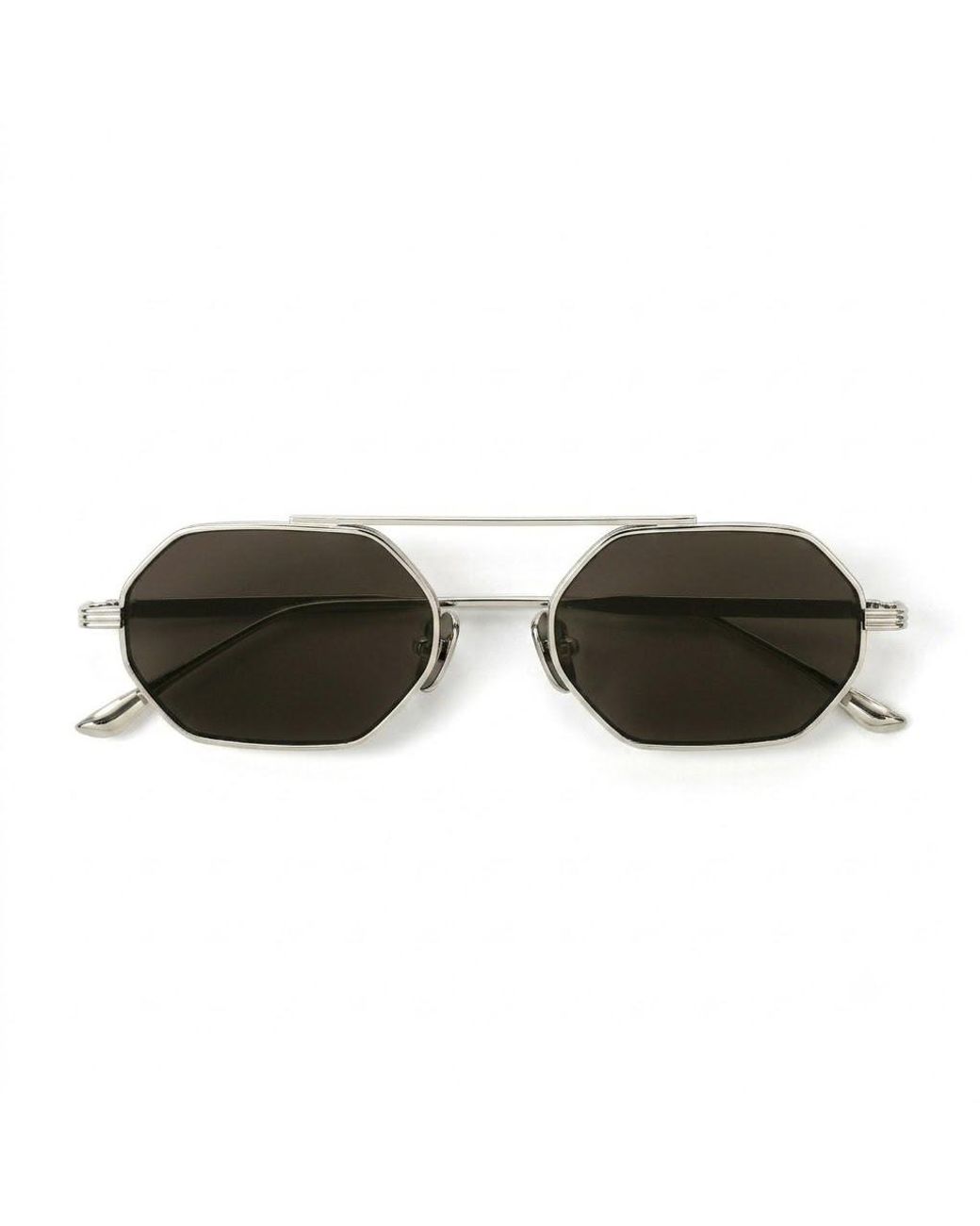Cossimo Green Magari Metal Hexagon Sunglasses