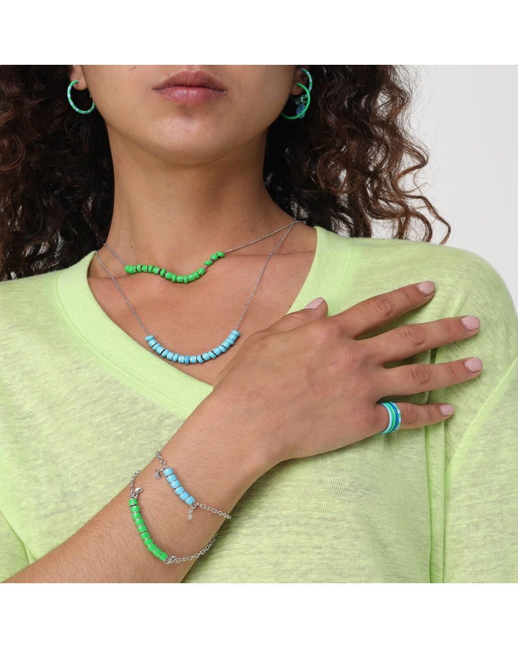 Pinnole Green Thin Ring Os