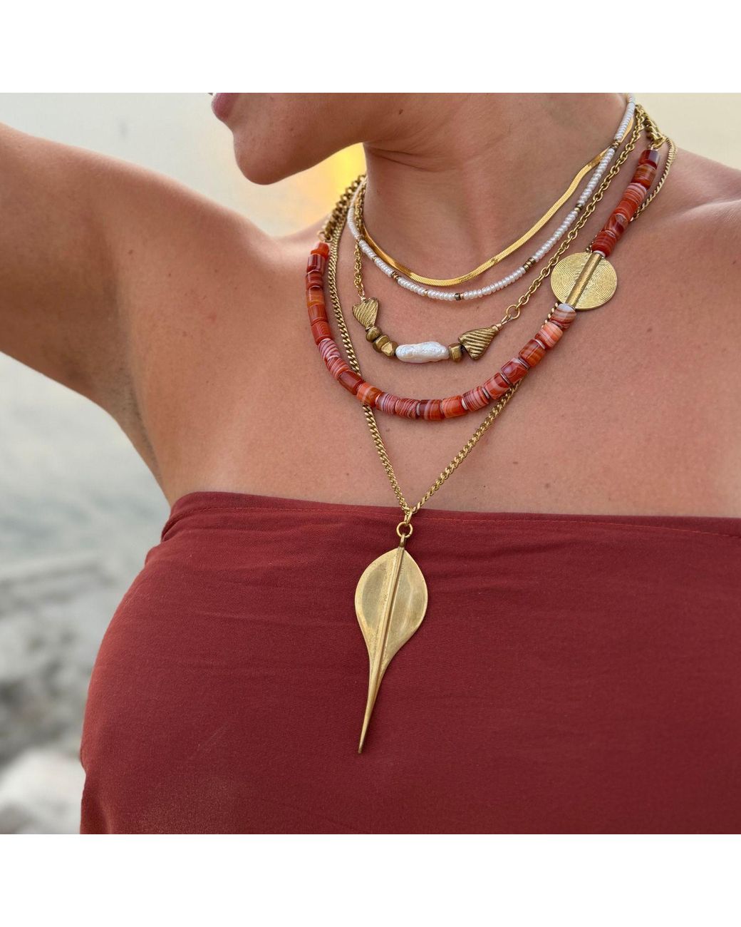 Rachel Nathan Yellow Sting Ray Necklace