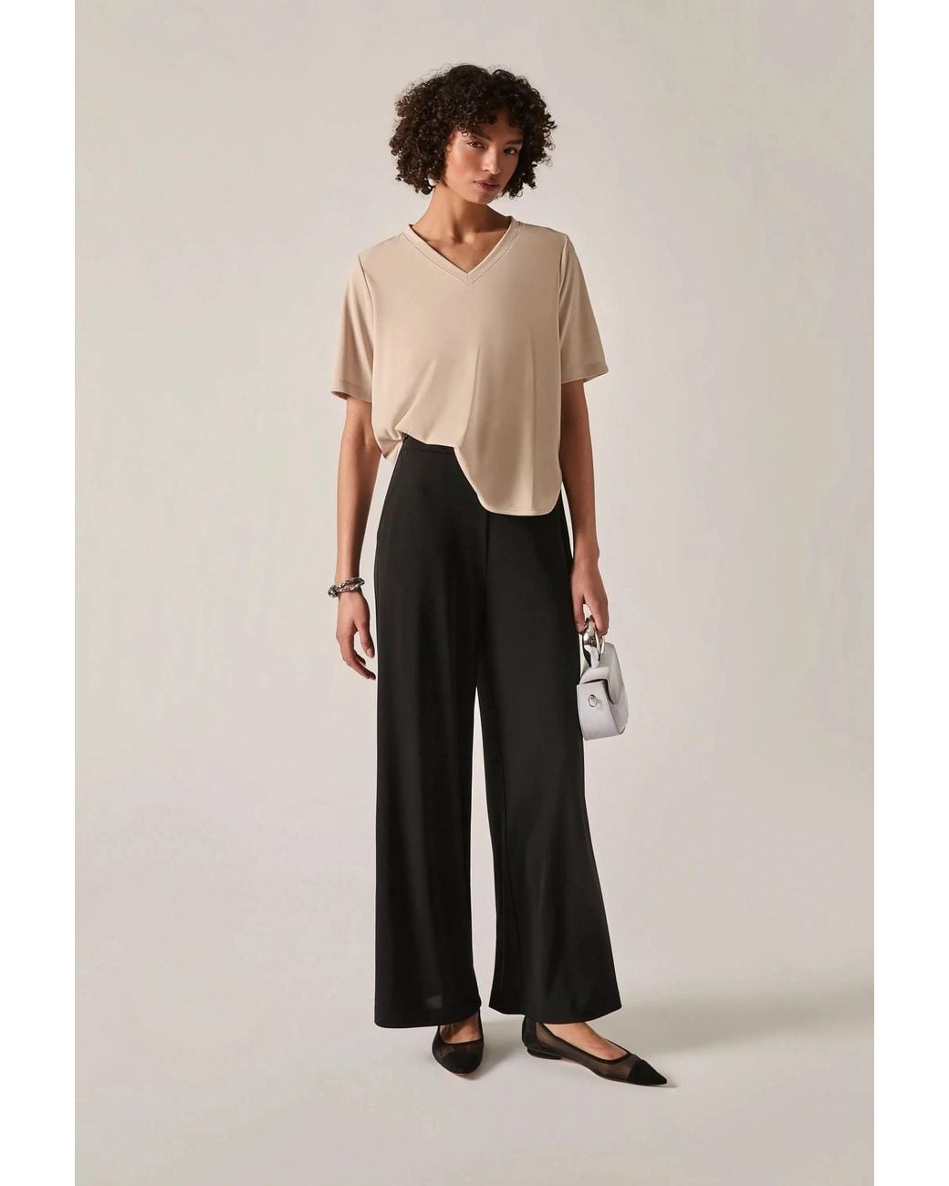 James Lakeland Black Palazzo Pants