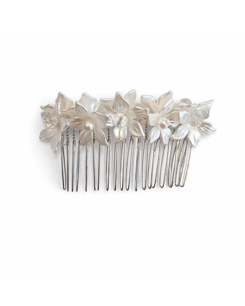 Nuvv Collection White Bride- Mother Of Pearl Hair Comb