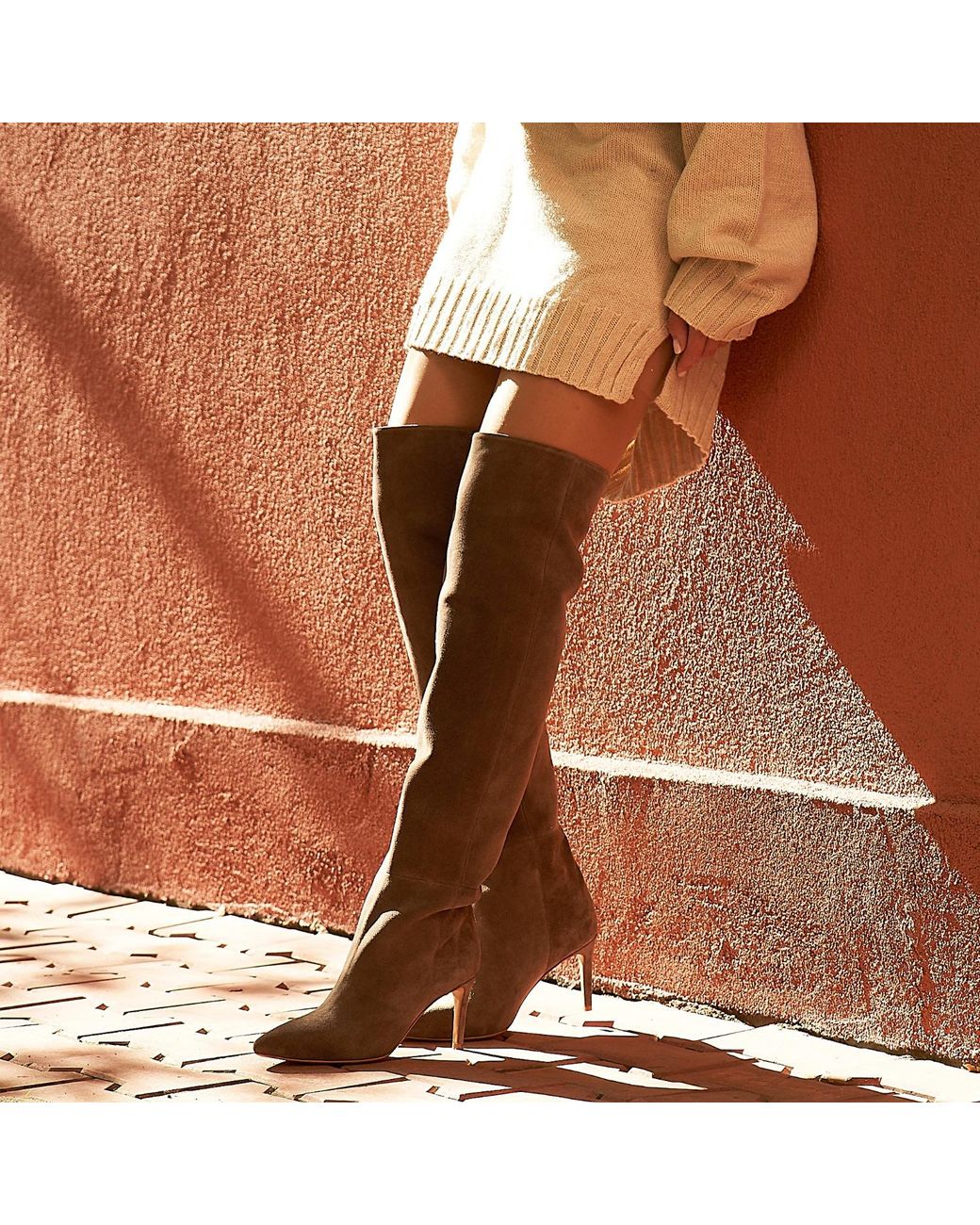 Ginissima Brown Milana Long Boots Reversible Leather