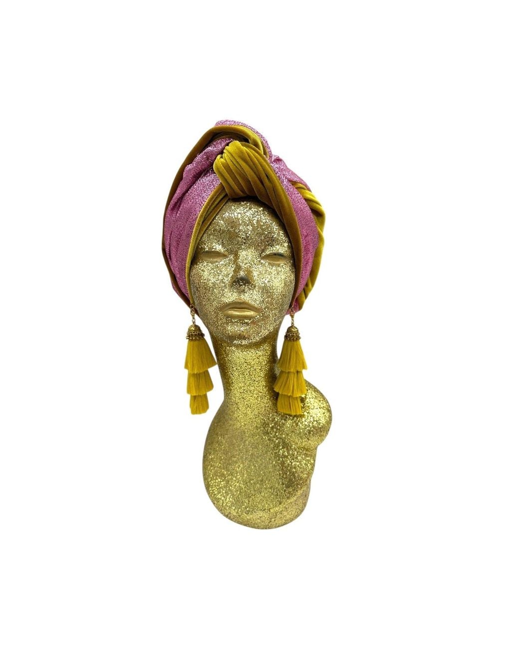 Julia Clancey Yellow Snazzy Golden Fizz Swinglette Turban