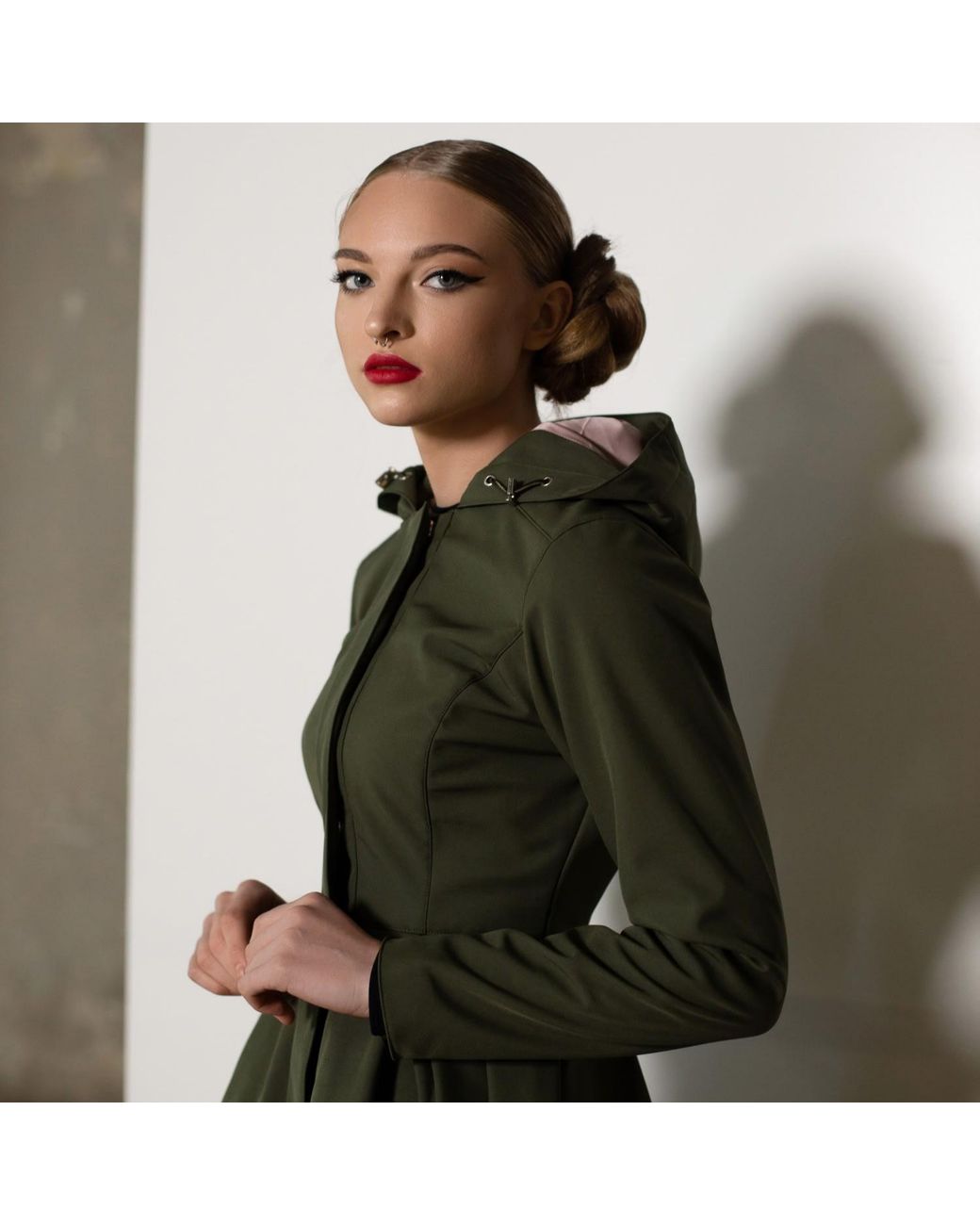 RainSisters Green Khaki Waterproof Coat For Moss