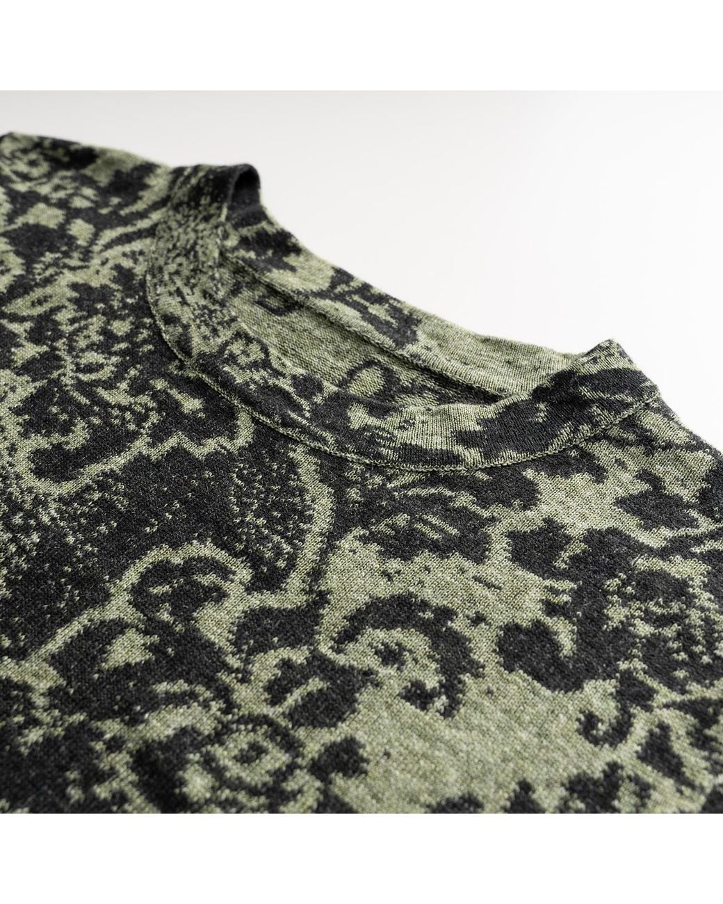 Fully Fashioning Green Shila Pullover Sweater