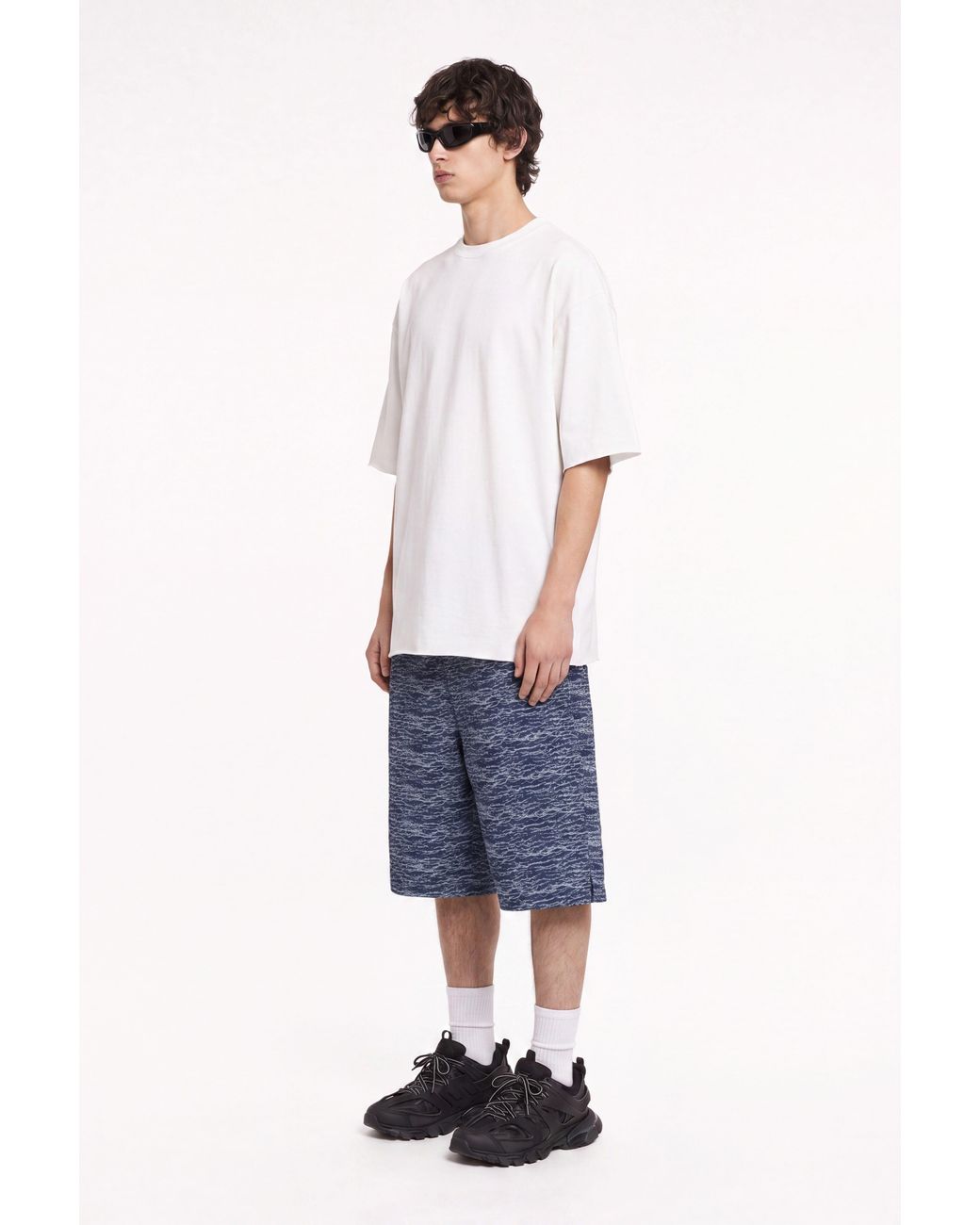 mysimplicated Blue Storm Waves Denim Shorts