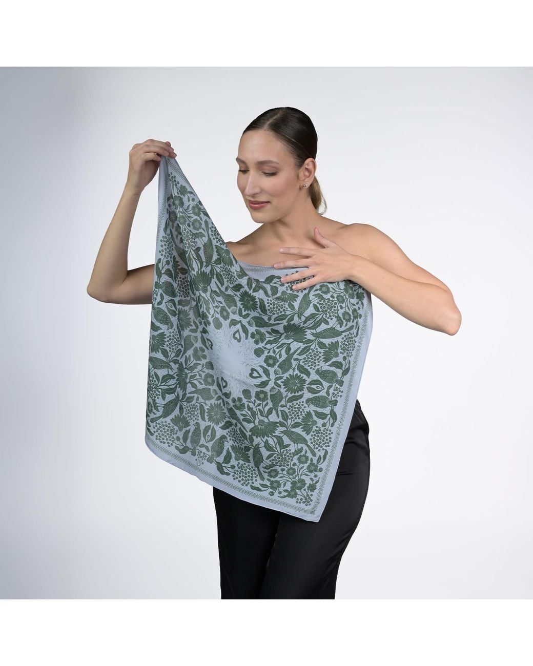 Silk&Soul Blue Bird Scarf