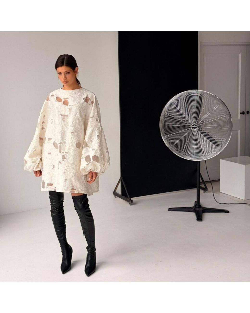 Nola White Malin Dress