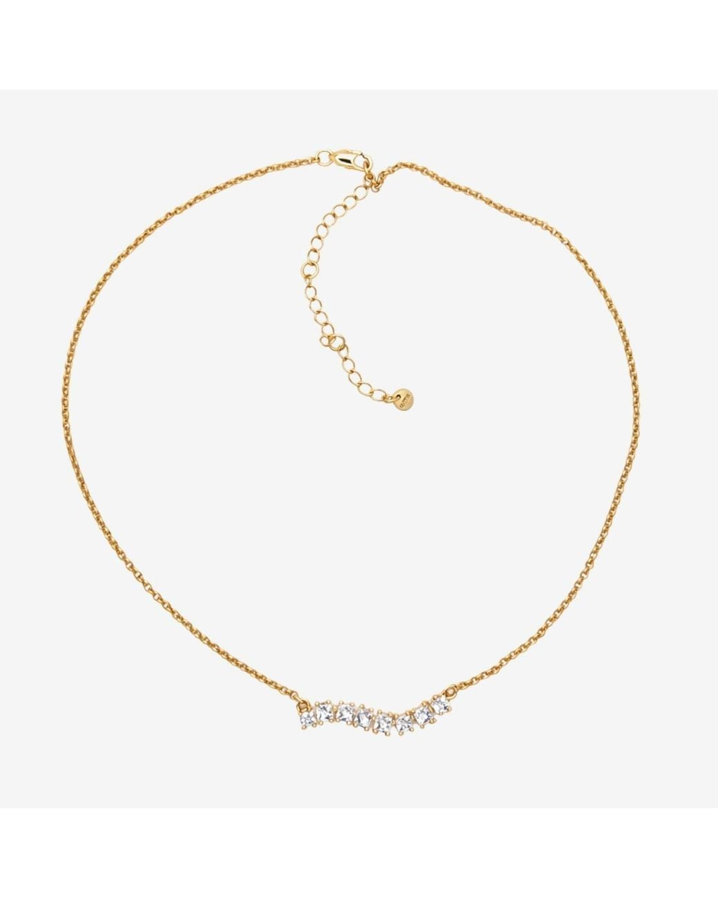 Uchi and Soto Metallic Nami Stone Wave Necklace