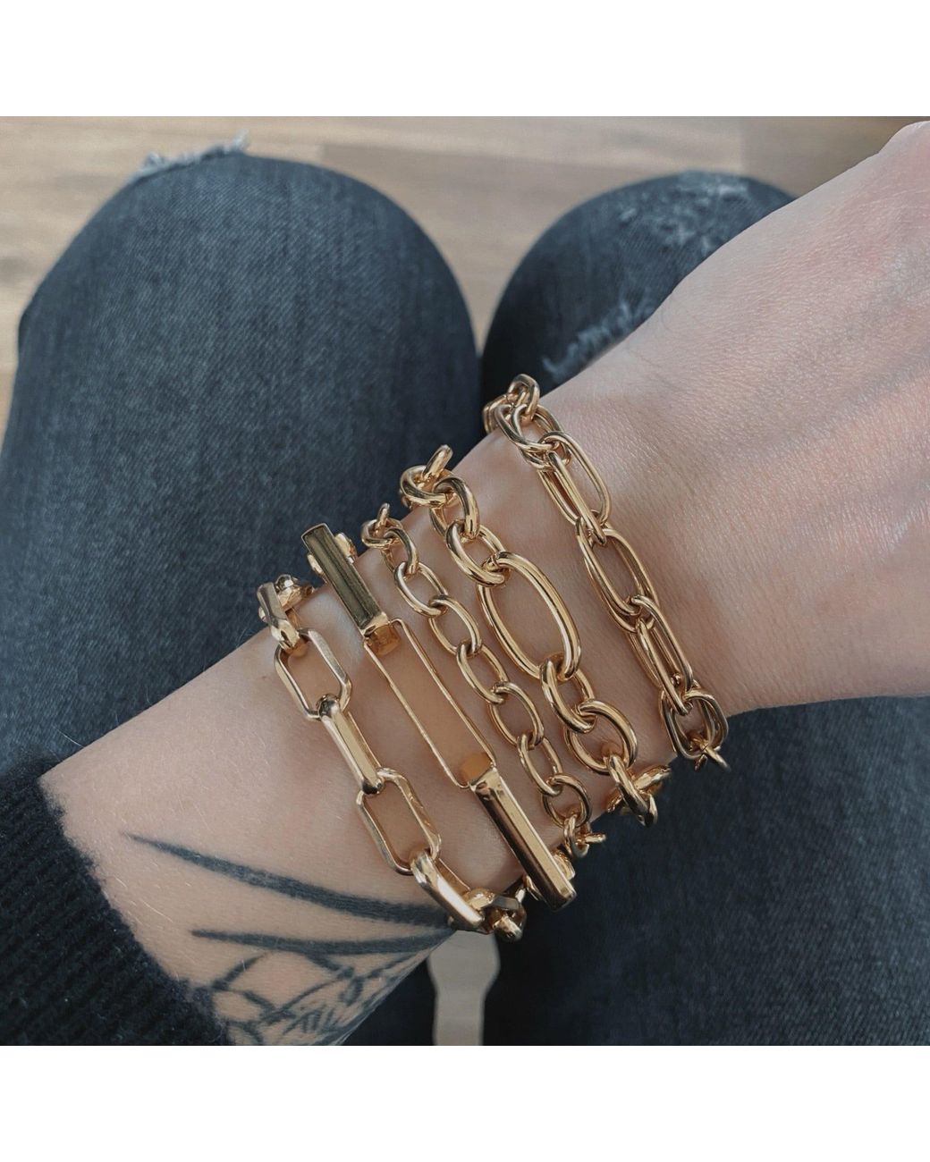 IN CAUDA VENENUM Metallic Bia Bracelet