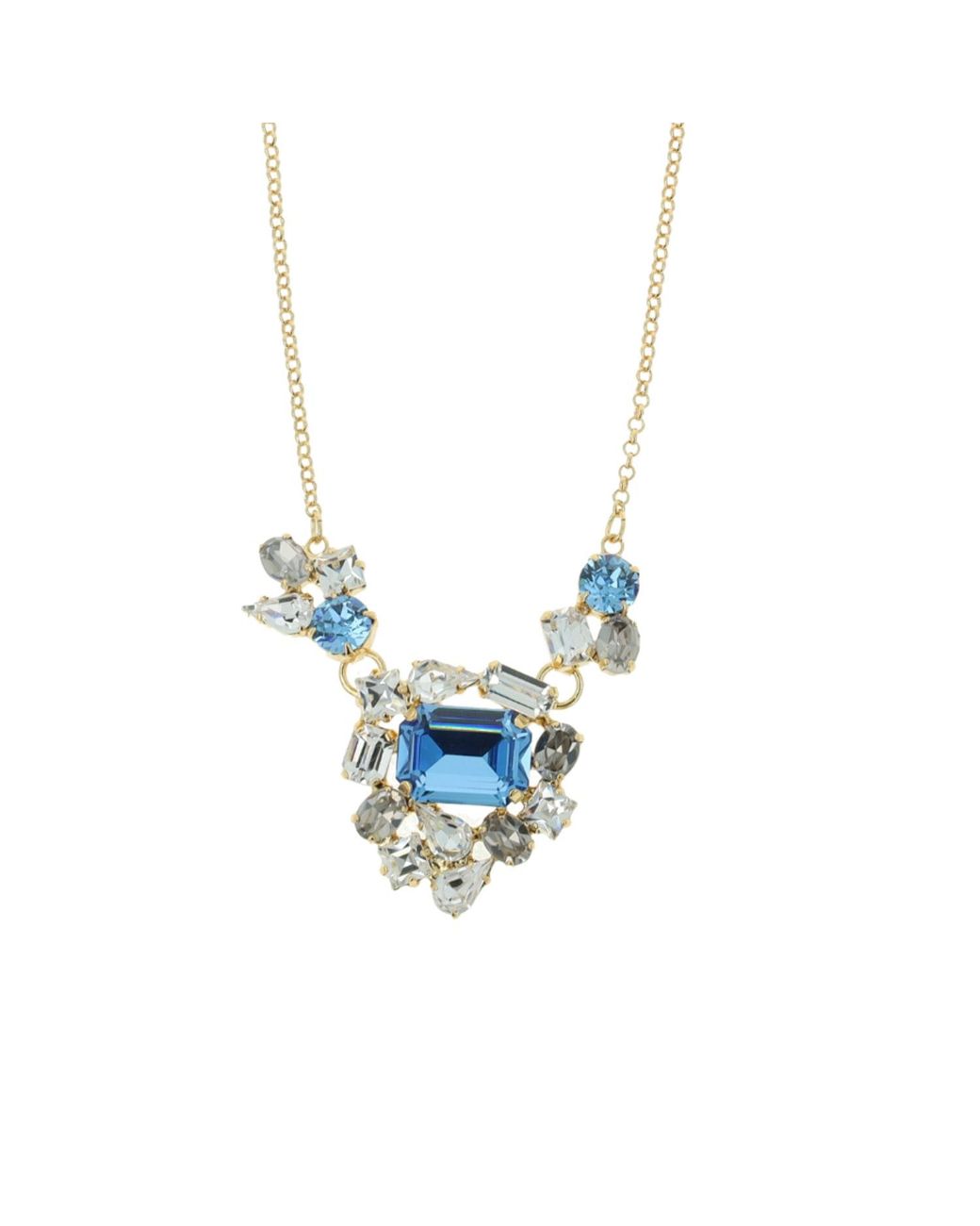 Otazu Blue Neutrals Satin Necklace