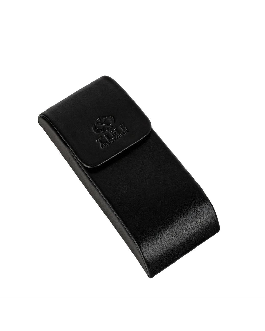 Time Resistance Black Hard Shell Leather Eyeglasses Cover – The Sign Of Four for men