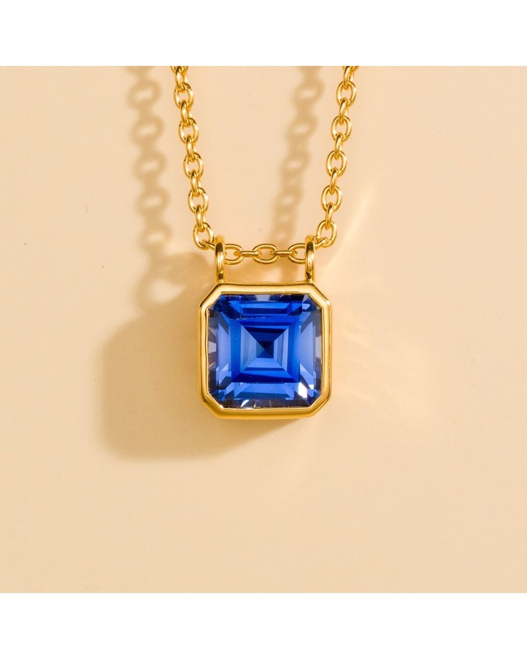 Juvetti Blue Margo Necklace Set With Sapphire